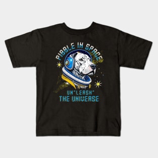 Pibble in Space Un"leash" the Universe Kids T-Shirt